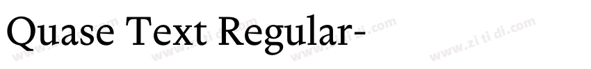 Quase Text Regular字体转换 Quase Text Regular字体转换
